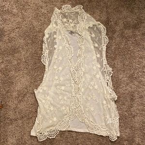lace sleeveless cover